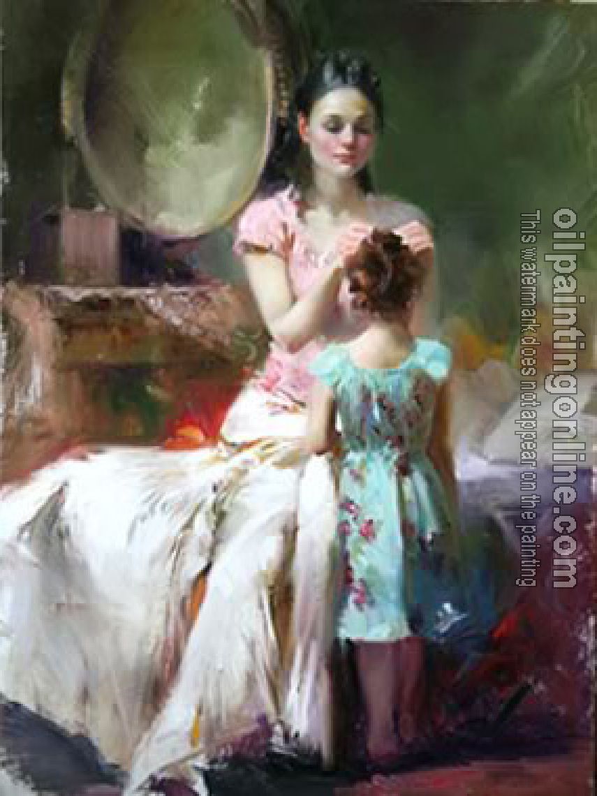 Pino Daeni - Impression oil painting.